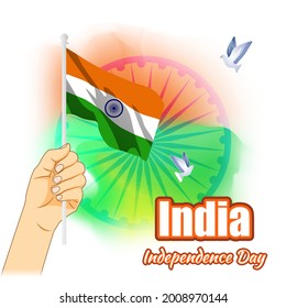 vector illustration for Indian independence day -15th august 