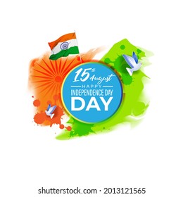 vector illustration for Indian independence day -15th august 