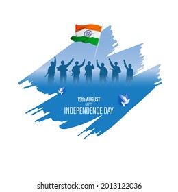 vector illustration for Indian independence day -15th august 