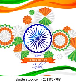 ilustración vectorial del día de la independencia india -15 de agosto 