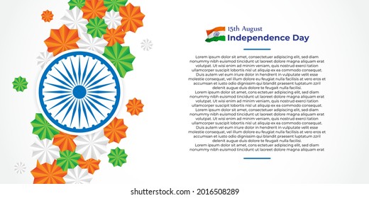 vector illustration for Indian independence day -15th august 