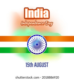 vector illustration for Indian independence day -15th august 