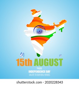 vector illustration for Indian independence day -15th august 