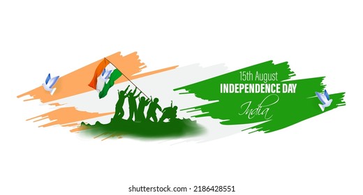 VECTOR ILLUSTRATION FOR INDIAN INDEPENDENCE DAY 15 AUGUST