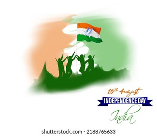 VEKTORGRAFIK FÜR INDISCHE UNABHÄNGIGKEIT AM 15. AUGUST