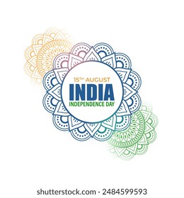 Ilustración vectorial de la Plantilla de medios sociales del Día de la Independencia de la India