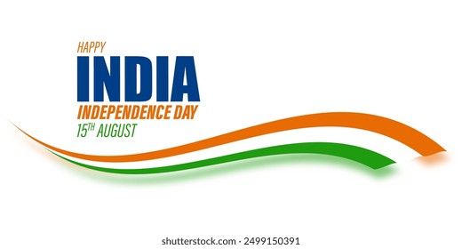 Vector illustration of Indian Independence Day social media feed template