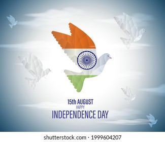 vector illustration for Indian independence day-15 august 