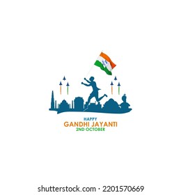 vector illustration for the Indian national day Gandhi Jayanti