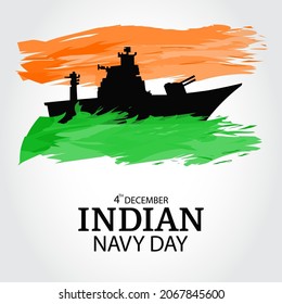 Ilustración vectorial del Día de la Marina de la India
