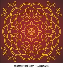 Vector illustration indian ornament