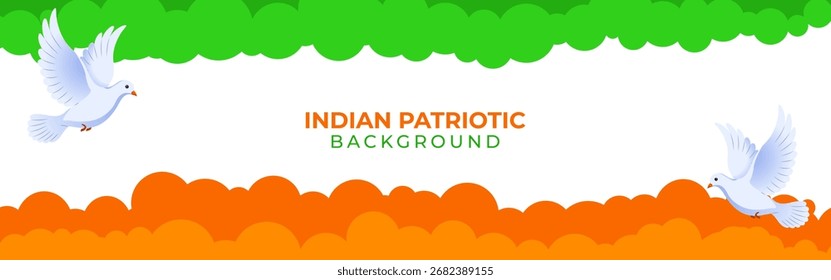 Vector illustration of Indian Patriotic background template