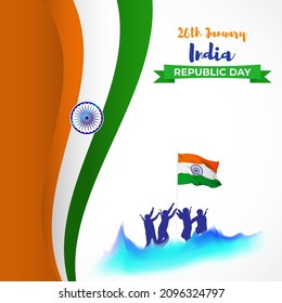 ilustración vectorial del día de la república india
