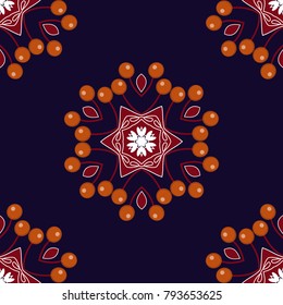 Vector illustration. Indian seamless pattern detailed and easily editable.