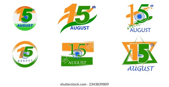 vector illustration of Indian tricolor background for 15th August Happy Independence Day of India