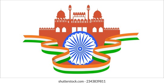 ilustración vectorial del fondo tricolor indio para el 15 de agosto Feliz Día de la Independencia de India