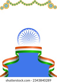 ilustración vectorial del fondo tricolor indio para el 15 de agosto Feliz Día de la Independencia de India