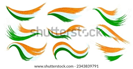 vector illustration of Indian tricolor background for 15th August Happy Independence Day of India