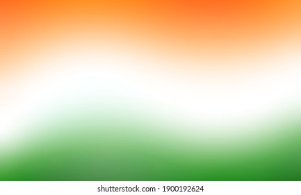 Vector illustration indian tricolor flag background  Modern abstract freedom celebration background 
