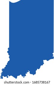 vector illustration of Indiana map