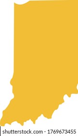 vector illustration of Indiana map