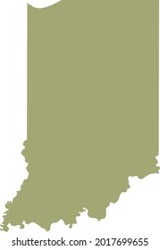 vector illustration of Indiana map