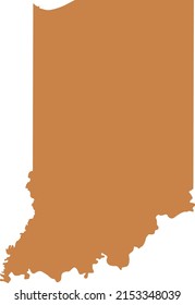 Vector illustration of Indiana map