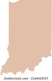 Mapa de la ilustración vectorial de Indiana