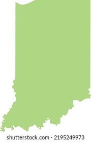 Vector Illustration of Indiana map