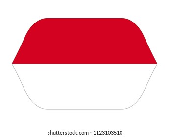vector illustration of Indonesia flag