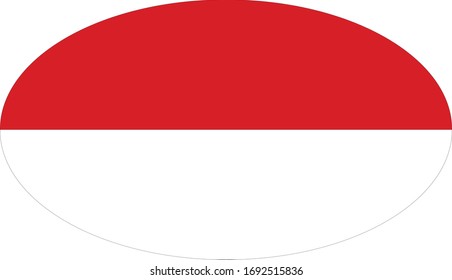 vector illustration of Indonesia flag