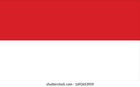 ilustración vectorial de la bandera de Indonesia