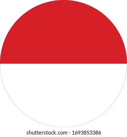 vector illustration of Indonesia flag