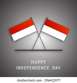 Vector illustration Indonesia flag for national day of Indonesia.(Independence day)