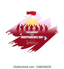 Vector illustration for Indonesia Independence Day