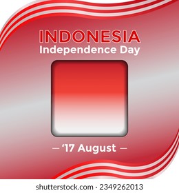 Vektorgrafik Indonesiens Unabhängigkeitstag. Perfekt für Banner und Pamphlet