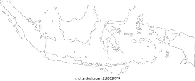 Vektorgrafik Indonesiens-Karte