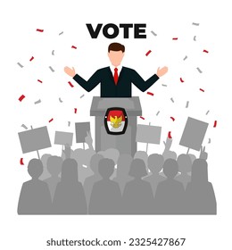 vector illustration of indonesian elections