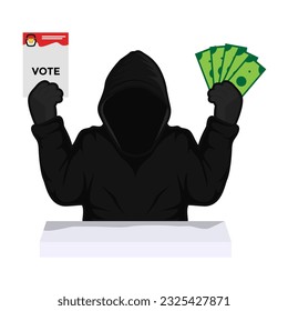 ilustración vectorial de las elecciones indonesias