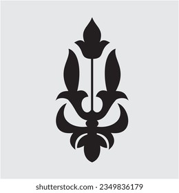 
Vector illustration for Indonesian Riau Malay Pattern, namely "Kuntum Bersanding", suitable for batik motifs, Malay songket fabrics, clothing motifs, decorations, tattoos, etc