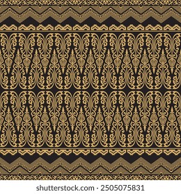 Ilustración vectorial para el motivo indonesio Riau Malay batik. Adecuado para motivos de batik, tela de songket, decoraciones, fondos, marcos.