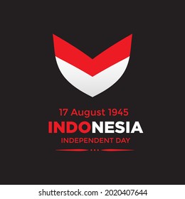 vector illustration of the Indonesian state flag