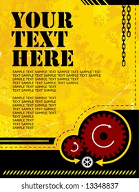 vector illustration - industrial background with plenty of copy space for your text