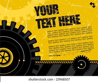 vector illustration - industrial background with plenty of copy space for your text