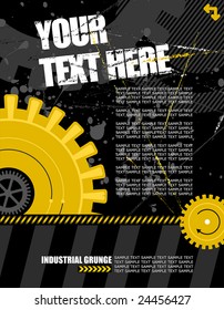 vector illustration - industrial background with plenty of copy space for your text