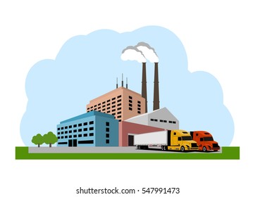 Vector illustration of an industry concept