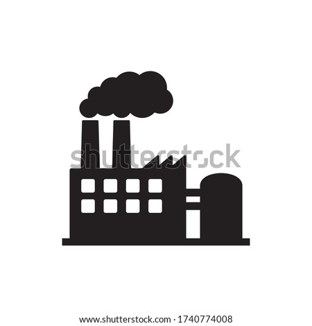 Vector illustration of industry icon, Factory icon.
