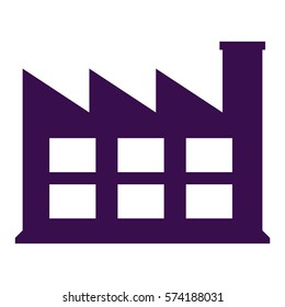 Vector Illustration of Industry Icon in Purple
