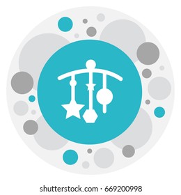 Vector Illustration Of Infant Symbol On Decoration Icon. Premium Quality Isolated Adorn Element In Trendy Flat Style.