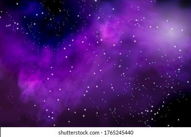Vector illustration of the infinite universe and Milky Way. Abstract barred spiral,Space exploring,sparkling dust.Space dark concept.